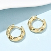 304 Stainless Steel Textured Hoop Earrings for Women EJEW-U060-01A-G-2