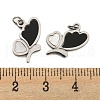 304 Stainless Steel Pendants STAS-O003-06P-3