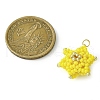 Seed Beads Beaded Charms PALLOY-MZ00286-3
