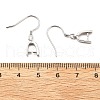 Anti-Tarnish Rhodium Plated 925 Sterling Silver Earring Hooks STER-I009-07P-7