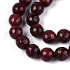 Dyed Natural White Jade Beads Strands G-T139-8mm-60-03-3