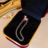 Imitation Pearl Tassel Dangle Earrings DX8372-5-1-1