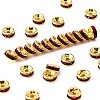 Brass Grade A Rhinestone Spacer Beads RSB036NF-09G-1