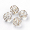 Plating Transparent Acrylic Beads X-PACR-Q115-60-14mm-1