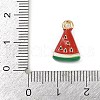 Alloy Enamel Charms PALLOY-R158-05G-01-3