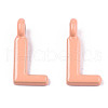 Spray Painted Alloy  2-Loop Link Pendants X-PALLOY-T075-48L-RS-2