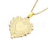 Sacred Heart 304 Stainless Steel Pendant Necklaces NJEW-G083-02A-G-2