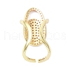 Brass Micro Pave Cubic Zirconia Fingernail Rings RJEW-D115-07G-2
