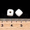 Spray Painted Wooden Beads WOOD-P021-01A-30-4