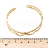 304 Stainless Steel Cuff Bangles for Women BJEW-U032-05G-3