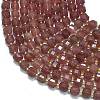 Natural Strawberry Quartz Beads Strands G-K389-A44-01-3