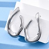 304 Stainless Steel Teardrop Stud Earrings EJEW-B108-13P-3