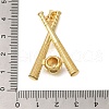 Rack Plating Brass Micro Pave Cubic Zirconia Pendants ZIRC-F142-32C-G-3