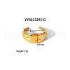 Geometric Stainless Steel Open Cuff Rings with Irregular High-end Feel NH8943-7-1