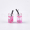 Glass Bottle Pendants CRES-N017-06J-2