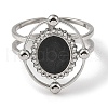 304 Stainless Steel Enamel Open Cuff Rings for Women RJEW-F166-43P-01-2