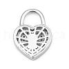 Brass Micro Pave Cubic Zirconia Pendants ZIRC-F062-04P-3
