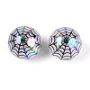 UV Plating Opaque Acrylic Beads OACR-T028-69B-1