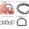 Gorgecraft 12Pcs Alloy Spring Gate Rings FIND-GF0007-10A-6