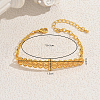 Brass Link Bracelets EC0556-2