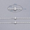 Brass Flat Oval Cable Chains CHC018Y-S-6