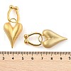 Brass Hoop Earrings for Women EJEW-U055-20A-G-3