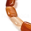 Natural Striped Agate/Banded Agate Beads Strands G-B137-B01-01G-4