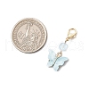 5Pcs Butterfly Alloy Acrylic Pendant Decorations HJEW-JM03280-3