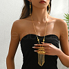 Elegant Brass Geometric Earrings & Necklace Sets for Women's Party Date IK8887-3