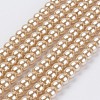 Eco-Friendly Glass Pearl Bead Strands X-HY-A008-6mm-RB019-1