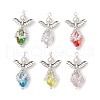 Electroplate Glass Pendants PALLOY-JF03660-02-1