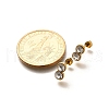 Ion Plating(IP) 304 Stainless Steel Stud Earrings EJEW-A118-15G-02-5