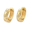 Clear Cubic Zirconia Star Hoop Earrings EJEW-C022-01G-2