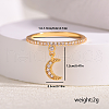 Brass Micro Pave Cubic Zirconia Finger Rings for Women SB7681-6-3