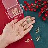 Beebeecraft 10Pcs Christmas Theme Brass Pendants KK-BBC0014-98-3