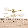Brass Micro Pave Clear Cubic Zirconia Dangle Earrings EJEW-F362-09G-5