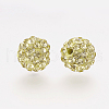 Polymer Clay Rhinestone Beads RB-K050-10mm-C11-2