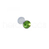 Acrylic Micro Pave Cubic Zirconia Labrets Piercing Jewely for Women Men WG00568-121-1