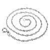 Brass Singapore Chain Necklaces NJEW-BB62635-D-1