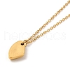 304 Stainless Steel Polygon Pendant Necklaces for Women NJEW-H016-04G-3