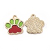 Alloy Enamel Pendants ENAM-G213-21LG-2