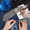 Fashion Iron Chain Tassel Epaulettes AJEW-WH0419-16P-4
