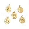 Rack Plating Brass Cler Cubic Zirconia Pendants KK-H431-47G-2