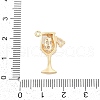 Brass Micro Pave Cubic Zirconia Pendants ZIRC-P122-06G-01-3