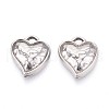 304 Stainless Steel Pendants STAS-T065-25P-1