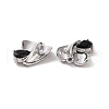 Rack Plating Alloy Glass Pendants FIND-I037-13P-01-3