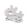 Non-Tarnish 201 Stainless Steel Pendants STAS-K003-04P-3