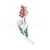 Alloy Rhinestone Brooches JEWB-H028-03AS-02-1