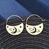 304 Stainless Steel Dangle Earrings EJEW-Z118-07G-02-2