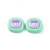 Opaque Cute Cartoon Resin Cabochons CRES-O006-06G-1